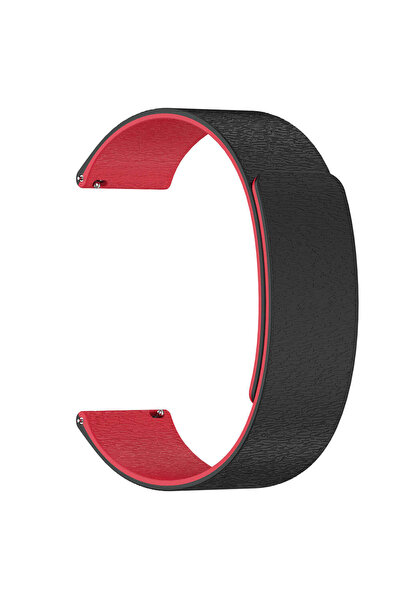 Techsuit Curea pentru Garmin Venu 2, Curea de ceas 22mm (W074), roșu - roșu