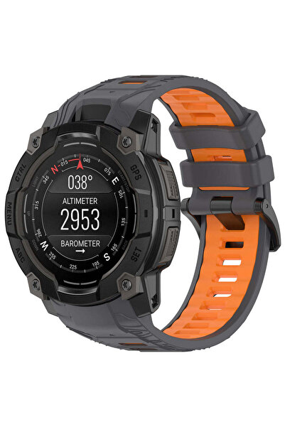 Techsuit Strap for Garmin Instinct 3 50mm, Watchband (W077), orange - orange