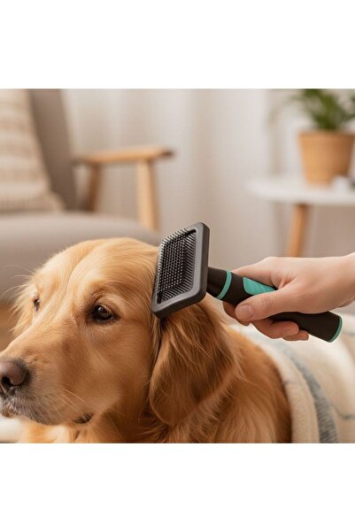 idei Pet comb with needles 7.5×18.5×3.5 cm, weight 81.4 g, brushing comb with...