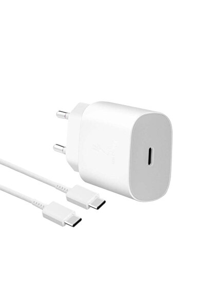 Samsung Încărcător 25W USB-C cu cablu USB-C, 220V, Alb