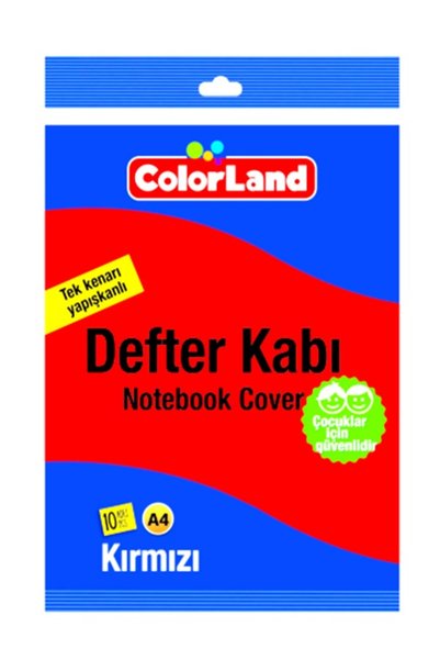 Colorland Ready-Made Notebook Container A4 10 Lu Red