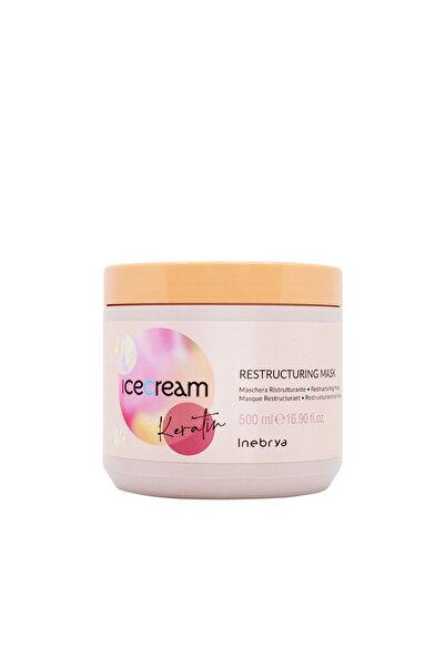 Inebrya Keratin Reconstructing Hair Mask 500 ml - Repairing Care for Extremel...