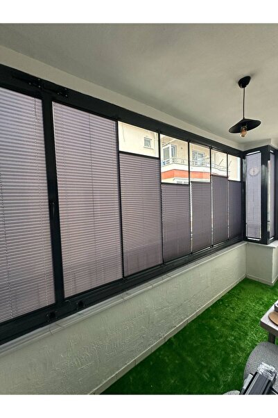 Kamataş Plise Katlanır Cam Balkon Perdesi - Mutfak Perdesi - Ofis Perdesi