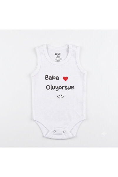 Genel Markalar Nakışlı Bebek Zıbını - Baba Oluyorsun Temalı Hamilelik Müjdesi...