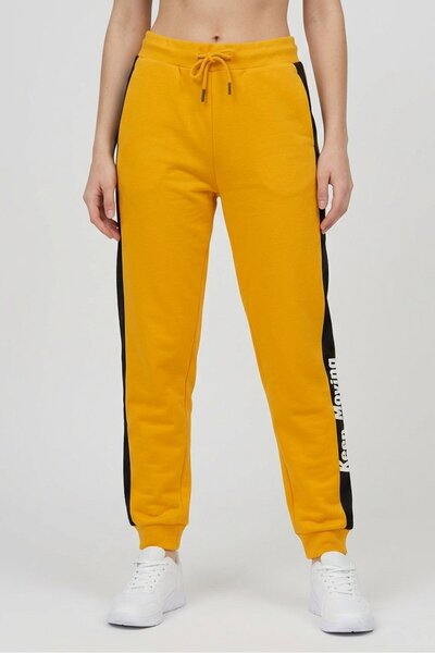 Anta Women Regular Fit Outdoor Sweatpants, Yellow