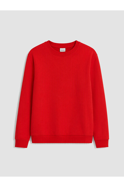 LC Waikiki Red bicycle collar boy's sweatshirt