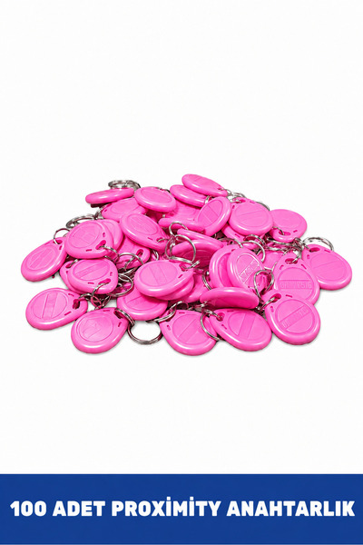 SONEX 100 Pieces Pink Tag Indicator Proximity Keychain