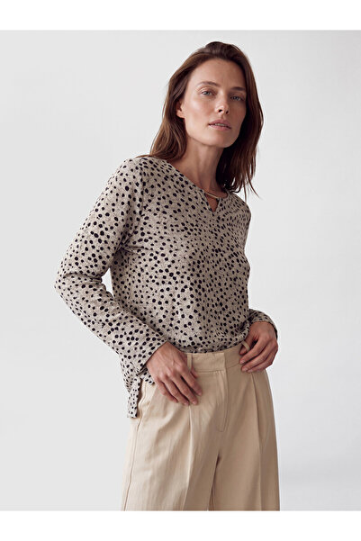 LC Waikiki I Zero Roba Collar Polka Dot Blouse from Freezen Store