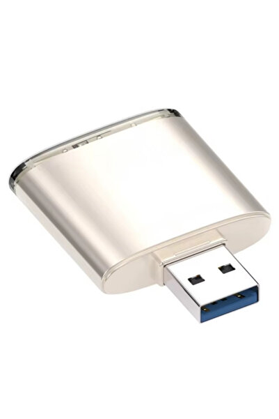 Alfais 6082 Usb 3.0 2 Port Hafıza Kartı Okuyucu SD SDXC NM Çoklu Kart Dönüştürücü