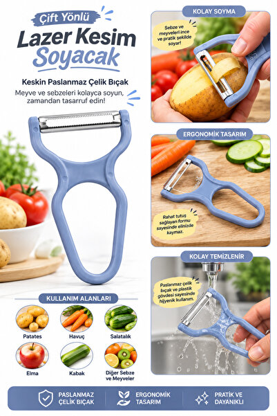 modalonga size ne lazım? Laser Cut Vegetable and Fruit Peeler – Potato Peeler...