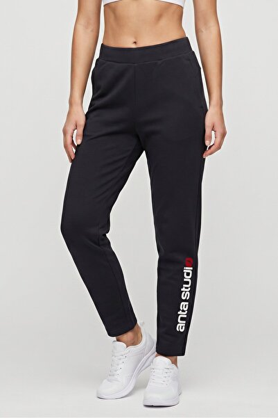 Anta Women Sportswear Fit Training Track Pants, Black