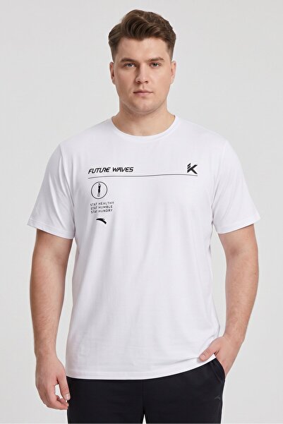 Anta Men Sportswear Fit Short Sleeve Basketball T-Shirt, White
