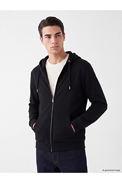 LC Waikiki Esvab • Modern & Distinctive Men's Zippered Hooded Sweatshirt