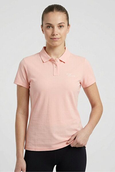 Anta Women Regular Fit Short Sleeve Training Polo Shirt, Pink