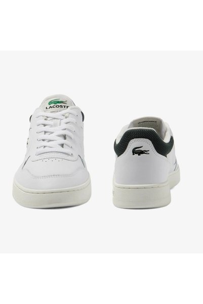 Lacoste حذاء رياضي رجالي من الجلد من Lineset 223 01، حذاء رياضي كاجوال من الجلد الطبيعي للرجال باللون الأبيض