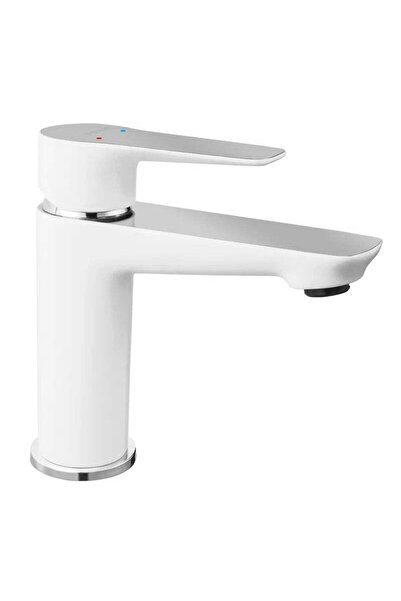 FERRO ADORE WHITE-CHROME Basin mixer with valve