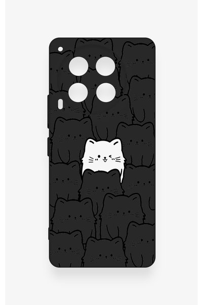 Vip Case Tecno Camon 30 Compatible Many Cats Patterned Silicone Case