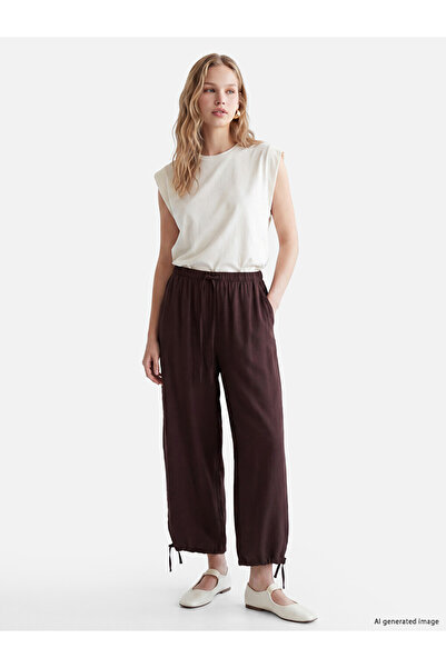 LC Waikiki I Beli Corded Wide Leg Women's Trousers from Freezen Store