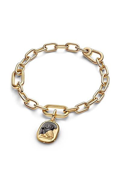 Pandora Baykuş Madalyon Charm