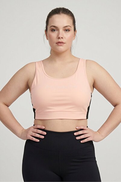 Anta Women Graphic Print Padded Sports Bra, Pink