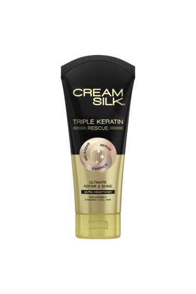 Sunsilk Cream Silk Triple Keratin Rescue Conditioner Intensive Repair and Shi...