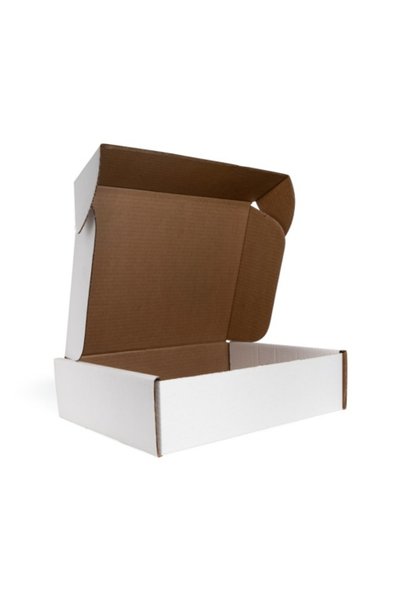 EVOBOX Set de 20 cutii de carton autoformabile, CO 3, 250 x 150 x 100 mm, Alb