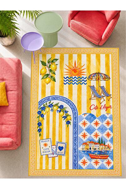 Rugs Modern Halı AURA Oh Hi! Yazılı Desenli Dokuma Taban Dekoratif Halı aura4085