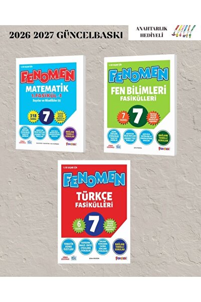 Fenomen Yayıncılık 7.SINIF MATEMATİK FEN BİL VE TÜRKÇE FASİKÜL SETİ 2026 2027...