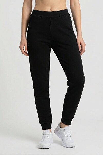 Anta Women Regular Fit Outdoor Sweatpants, Black