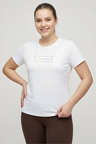 Anta Women Sportswear Fit Short Sleeve Training T-Shirt, Snow White
