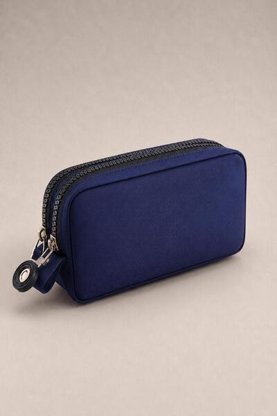 NEMO GROUP Navy Blue Pen Holder Large Size Washable Waterproof Crinkle Wallet...