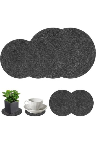Morvena Picks Coasters din pâslă - Șapte pentru tavă pentru plante - Protejea...
