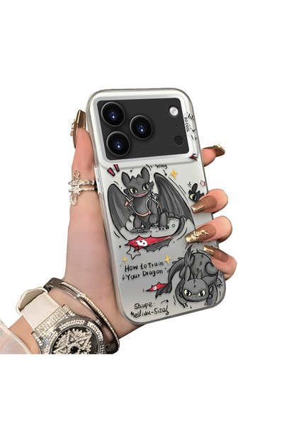 ucuc iPhone 17 Pro Max Compatible Hard Acrylic Back Silicone Edge Lens Protec...
