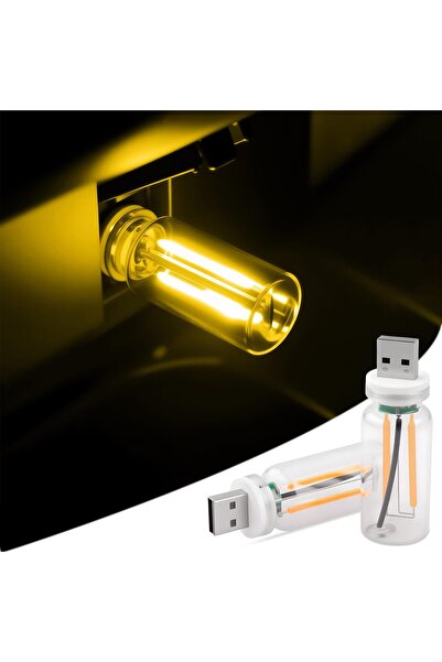 Morvena Picks Lampă de mașină USB 2 buc - lampă retro reglabilă la atingere -...