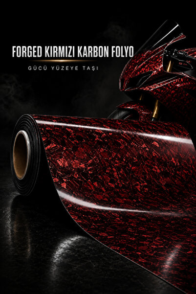 Banxtre Forged Red Carbon Air Ducting Fairing Foil for Motorcycle and Car (Se...