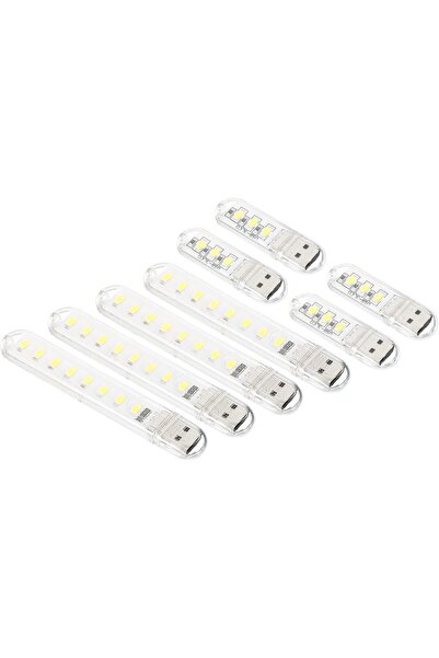 Morvena Picks 8 bucăți USB LED Night Light Stick - Mini lampă portabilă cu pl...
