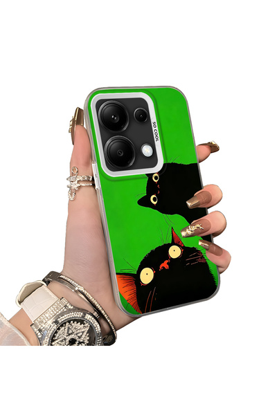 ucuc Xiaomi Redmi Note 13 Pro 4g Compatible Hard Acrylic Back Silicone Edge L...