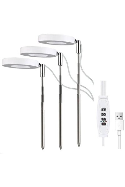 Morvena Picks Lumină de creștere cu LED de interior cu 3 lumini - spectru com...