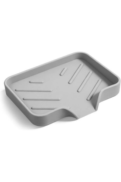 Morvena Picks Vase de săpun din silicon pentru baie cu scurgere, suport pentr...