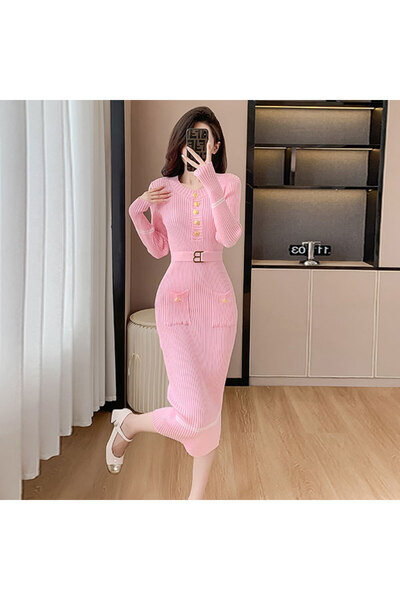 dorbe Women's Pink Midi Dress