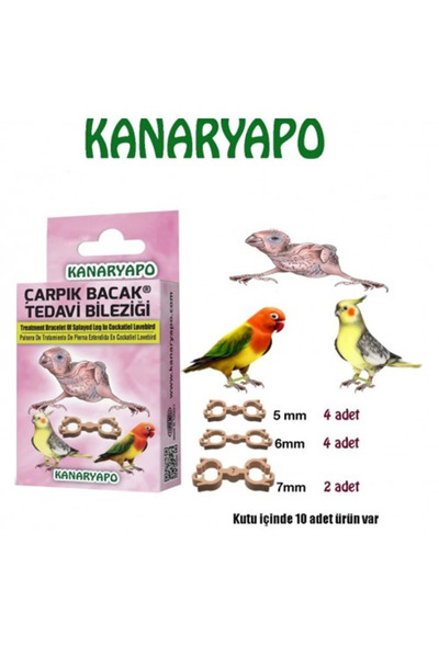 Kanaryapo Sultan Cennet Sevda Papağanı Çarpık Bacak Aparatı
