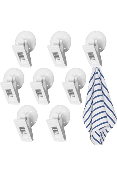 Morvena Picks 8 usi, ventuze, usa, perdea de dus, rezistenta la vant, protect...