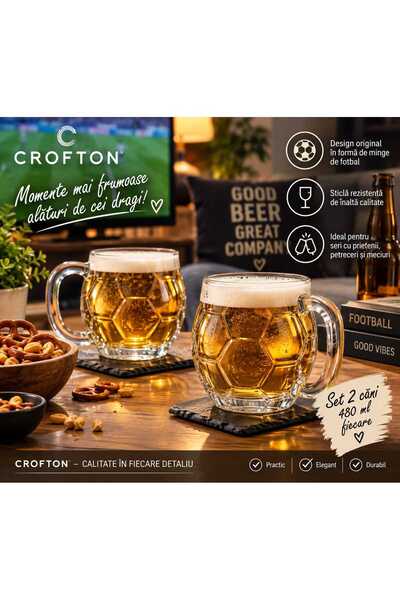 CROFTON Set of 2 beer mugs