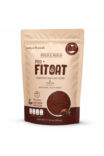 field&mield Pro+ Fitoat Kakaolu Öğütülmüş Yulaf Ezmesi Tozu 500 g – Vegan