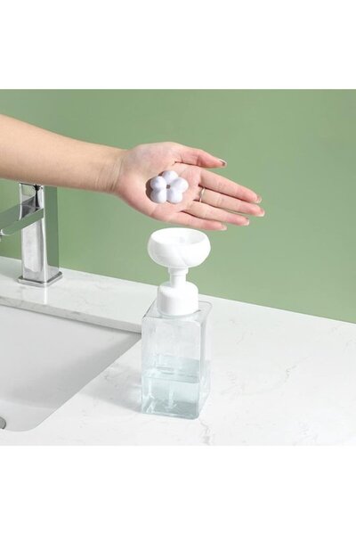 Morvena Picks Set 2 sticle goale cu pompa de 450 ml - Sticle de spuma de plas...