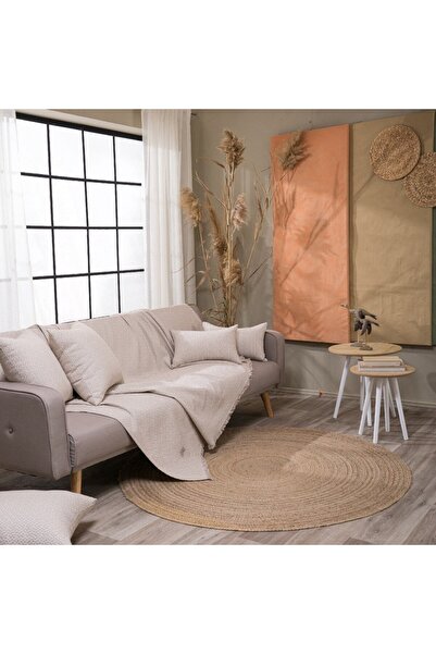 Teoran Throw Pesaro 01 Ecru Τριθέσιο 180x300 cm