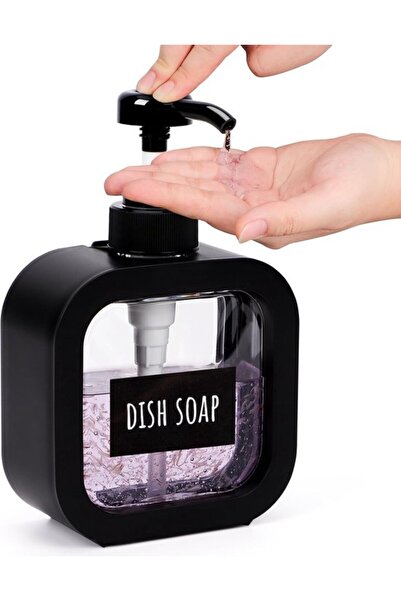 Morvena Picks Dozator de lichid de spalat vase, 1 bucata sticla pompa goala 3...
