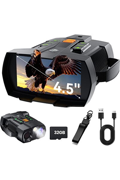Morvena Picks Ochelari de protecție nocturnă 4K pentru adulți: dispozitiv dig...