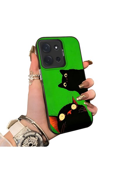 ucuc Xiaomi Poco C85 4g Compatible Hard Acrylic Back Silicone Edge Lens Prote...