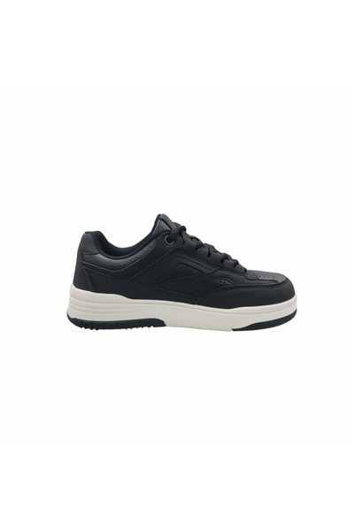 Huskswear حذاء سنيكر رجالي أسود منخفض برباط - 117B - مقاس 44